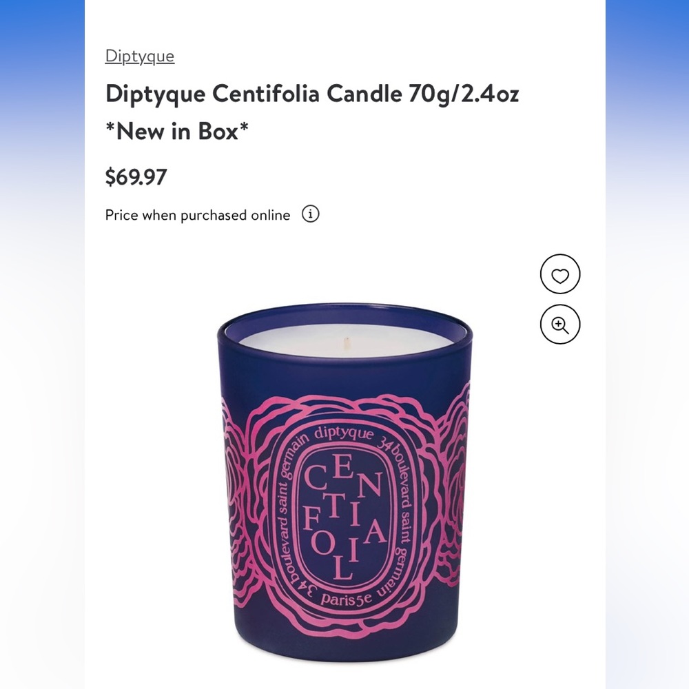 Diptyque Candle - Centiafolia - 6.5 oz- Special Edition